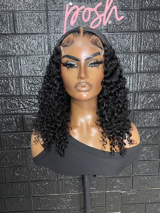 16” “Mariah” Curly 5x5 Ready To Wear (Transparent)
